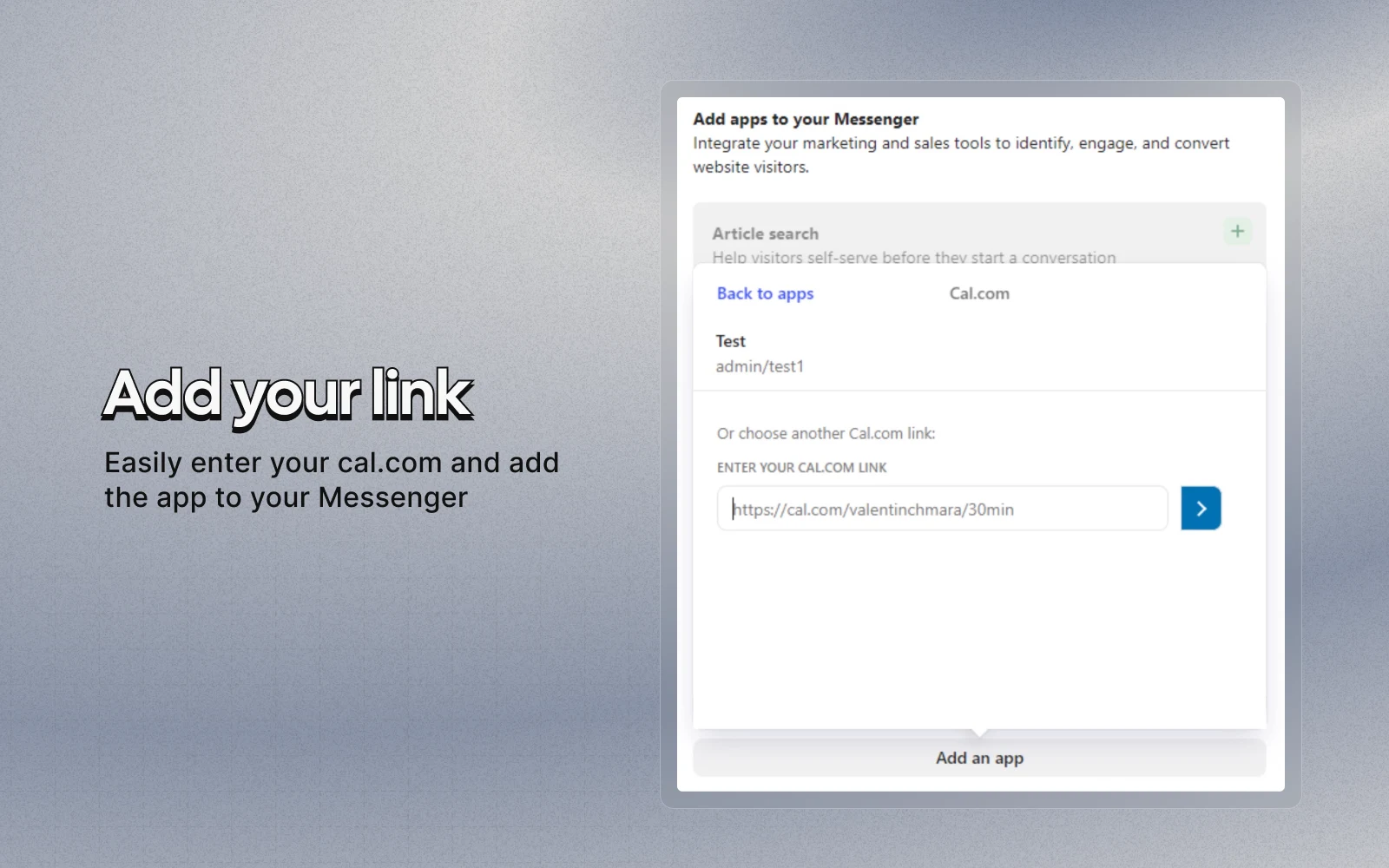 Screenshot of app Intercom