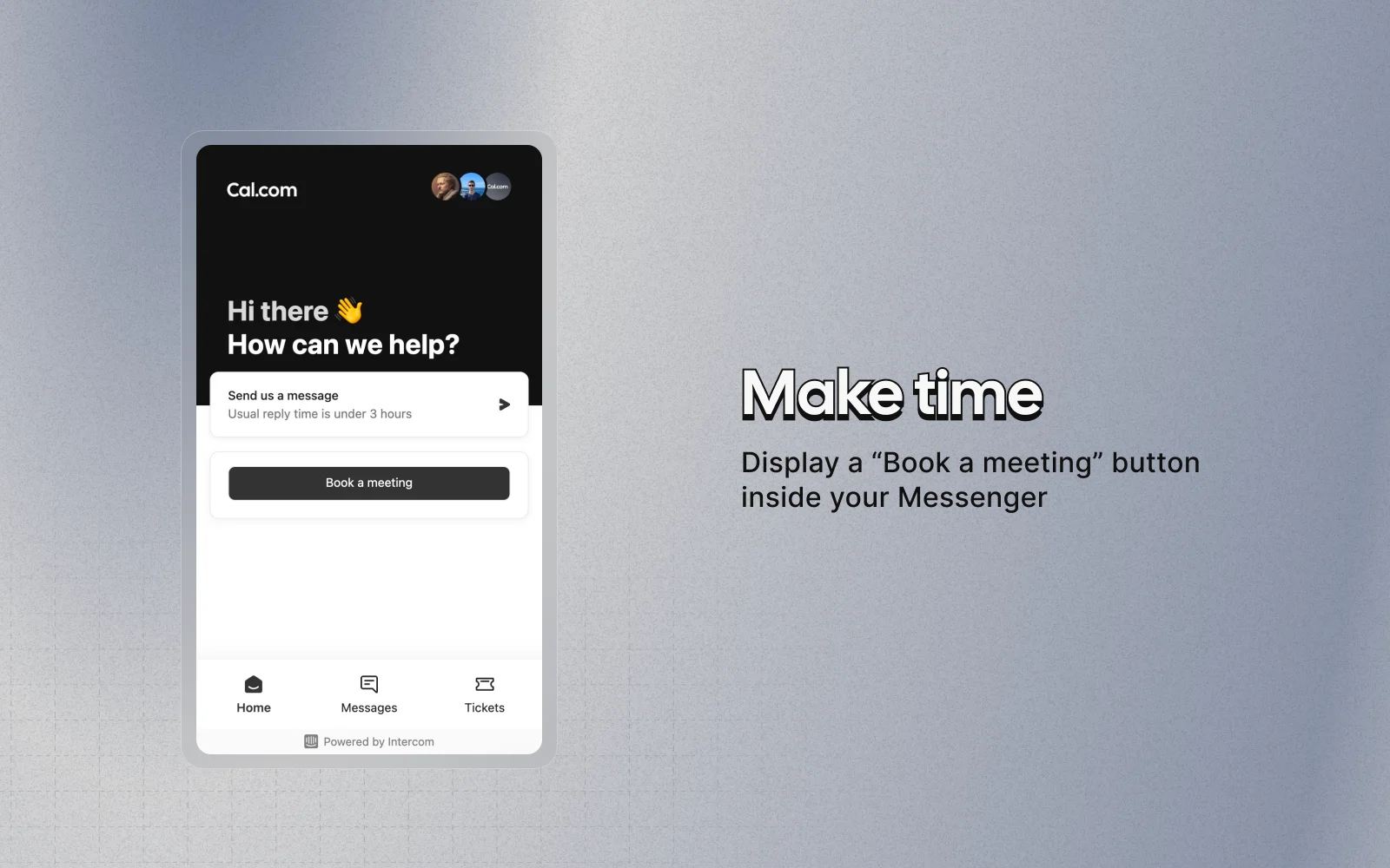 Screenshot of app Intercom